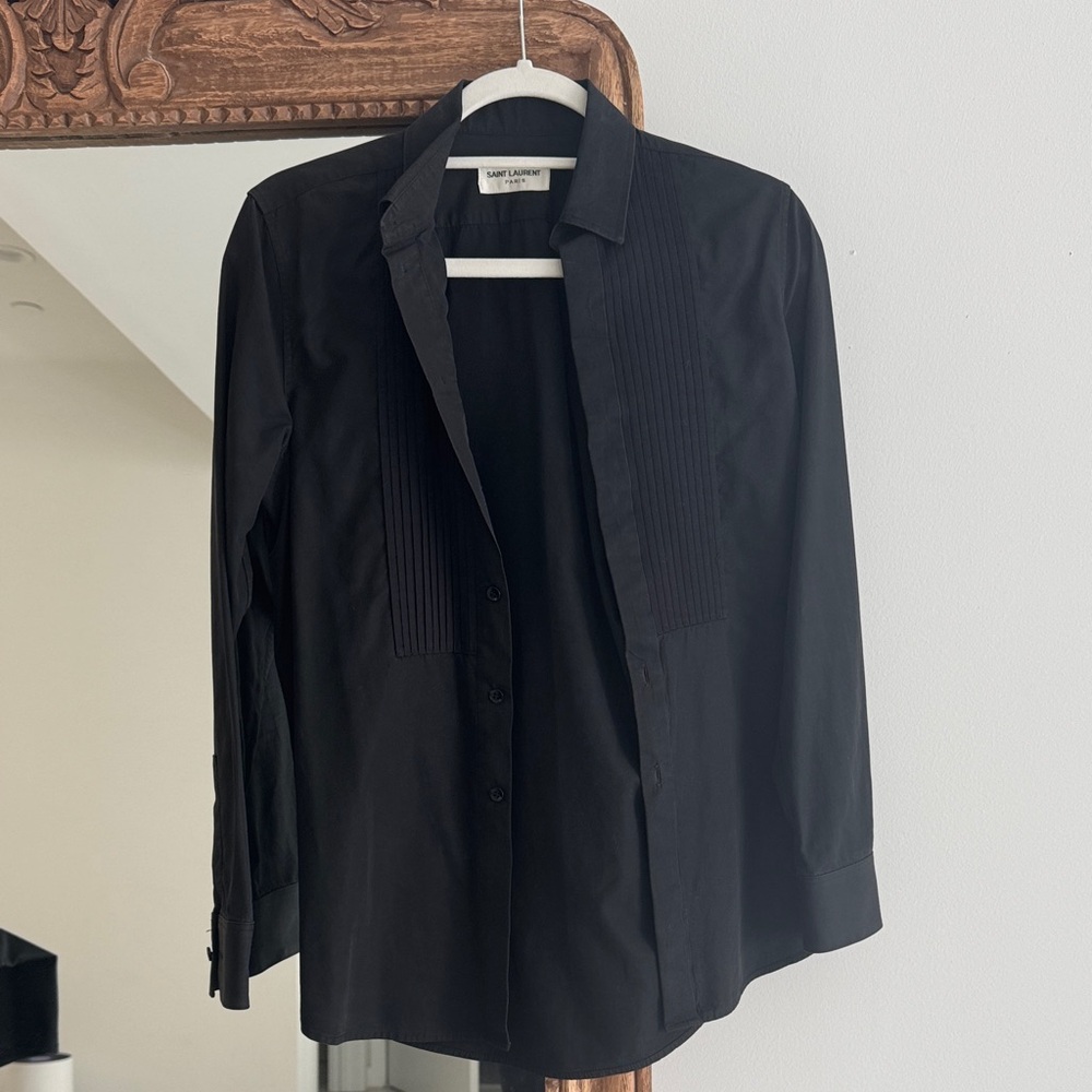 Saint Laurent black blouse